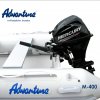 Nafukovací motorový člun Adventure M-400 - světle šedý